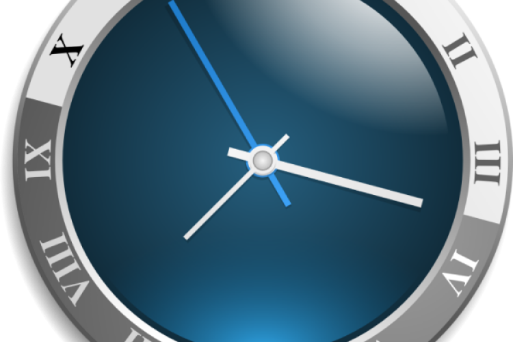 clock showing waiting